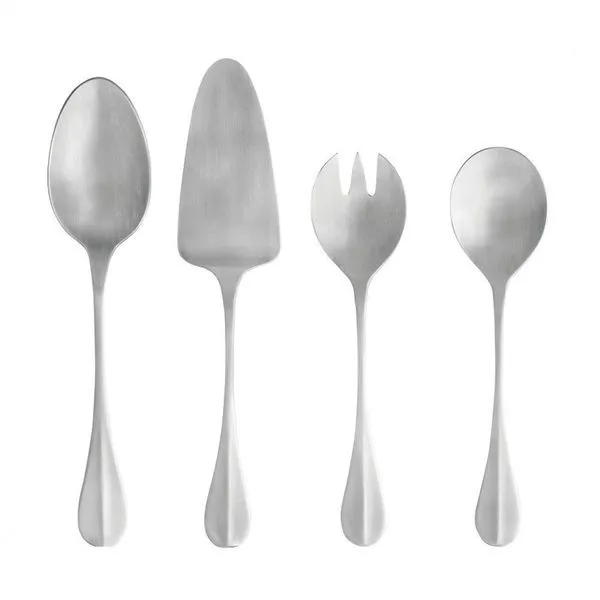 Product Image 1 for Nau Brushed Stainless Steel Hostess Serving Set, 4 Pieces from Costa Nova
