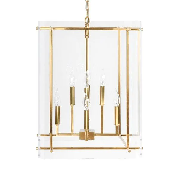 Product Image 1 for Lena 8-Light Iron and Acrylic Chandelier from Classic Home Furnishings