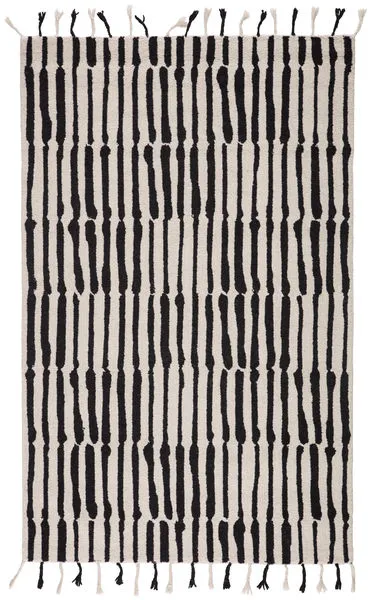 Product Image 1 for Saville Handmade Tribal Black/ Ivory Rug By Nikki Chu from Jaipur
