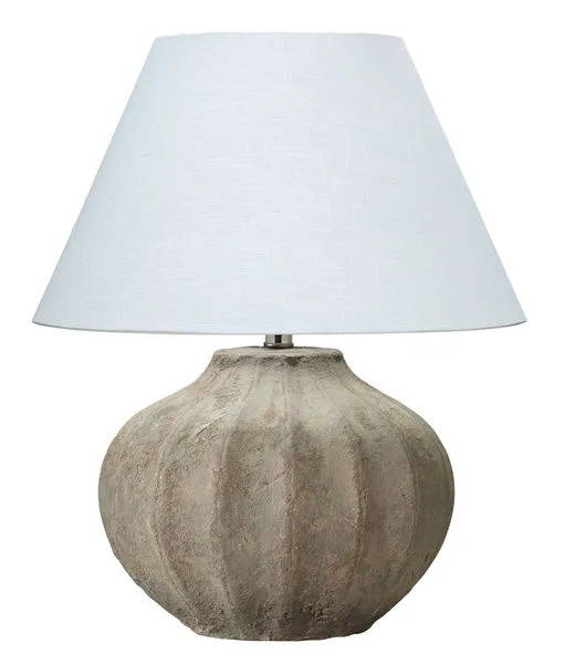 Product Image 1 for Clamshell Table Lamp in Sand Ceramic from Jamie Young