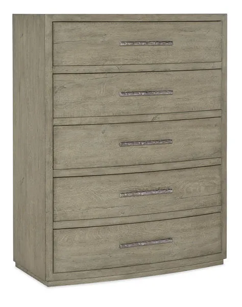 Product Image 1 for Linville Falls Pisgah Oak Veneer Five Drawer Chest from Hooker Furniture