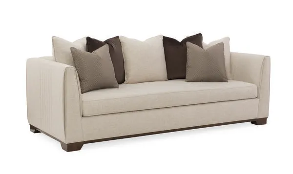 Product Image 1 for Tan Fabric Modern Moderne Sofa from Caracole