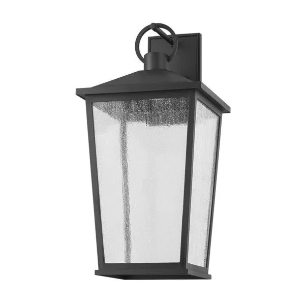 Product Image 1 for Soren Textured Black 1-Light Exterior Wall Sconce from Troy Lighting