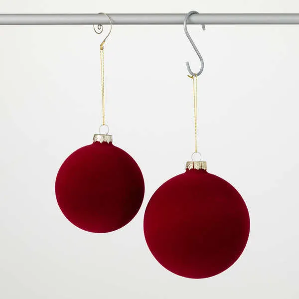 Product Image 1 for Crimson Luxe Heirloom Ornaments, Set of 2 from Sullivans