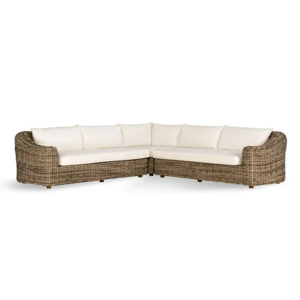 Product Image 1 for Messina Outdoor 3 Piece Sectional from Four Hands