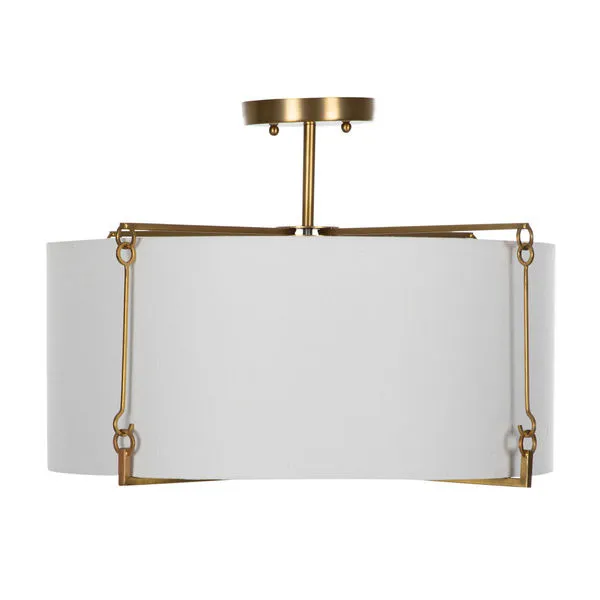 Product Image 1 for Theresa Brass Semi-Flush Mount from Gabby