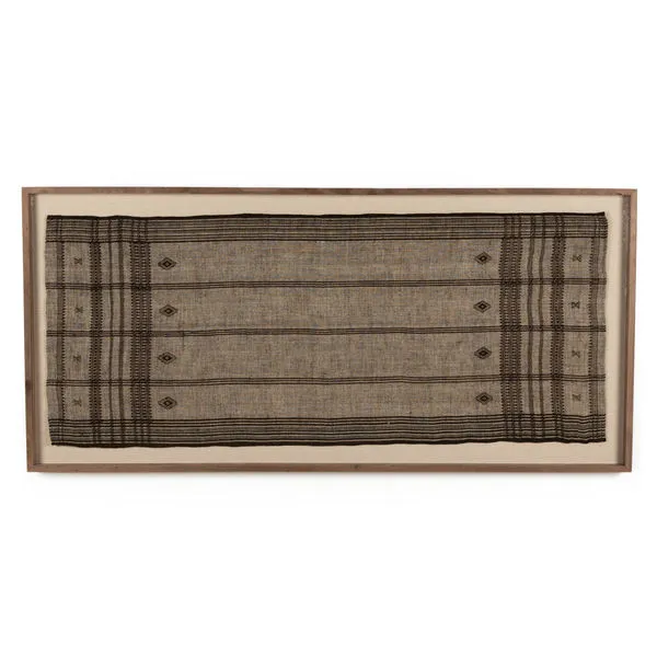 Product Image 1 for Bhujodi Framed Textile Art - Mocha from Four Hands