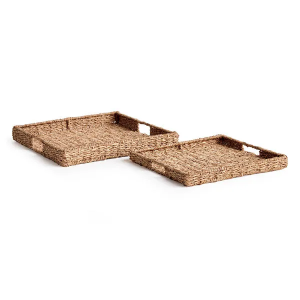 Product Image 1 for Seagrass Rectangular Trays, Set of 2 from Napa Home And Garden