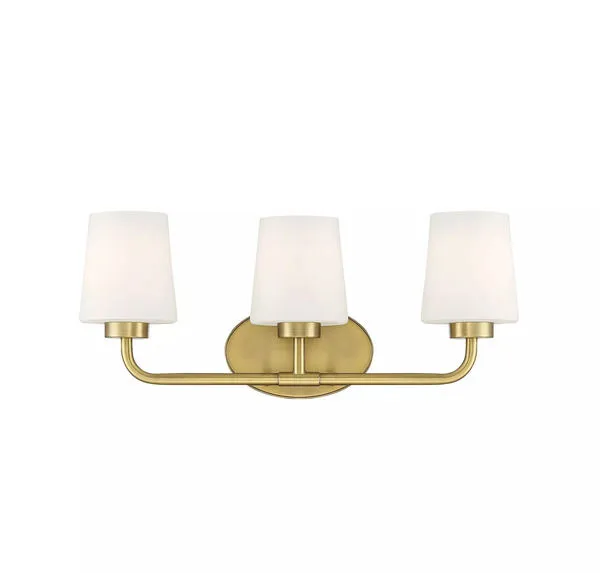 Product Image 1 for Capra Warm Brass 3 Light Bath from Savoy House