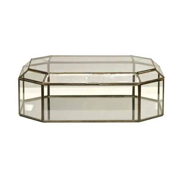 Product Image 1 for Octagonal Clear Glass Box from Worlds Away