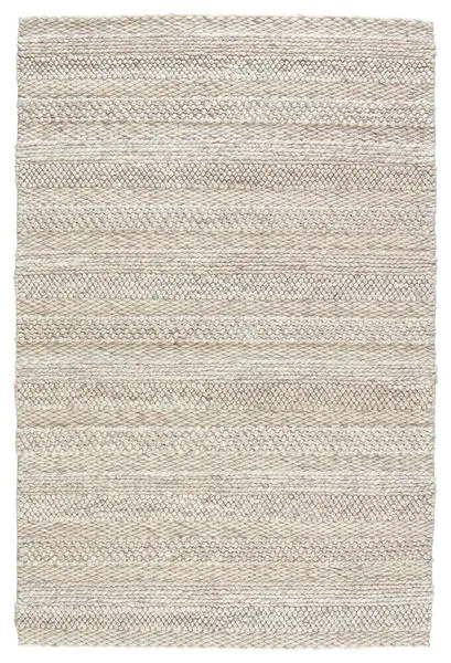 Product Image 6 for Lagom Handmade Solid Ivory/ Light Gray Area Rug from Jaipur