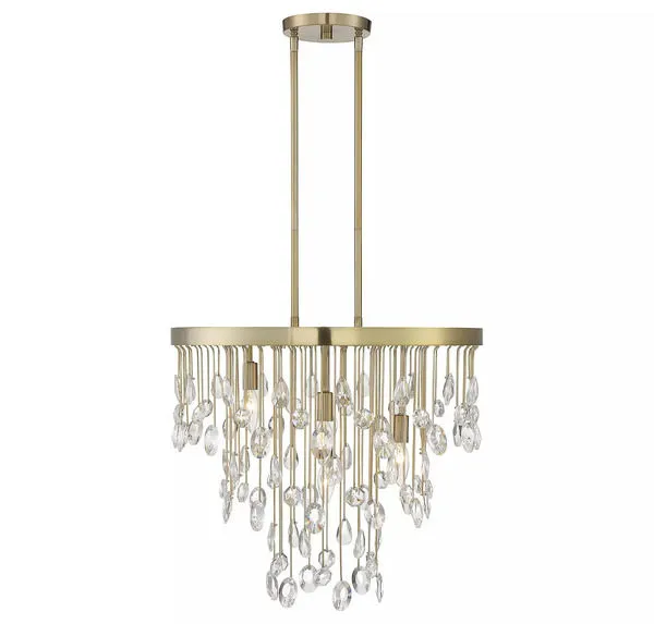 Product Image 1 for Livorno Noble Brass 4 Light Chandelier from Savoy House