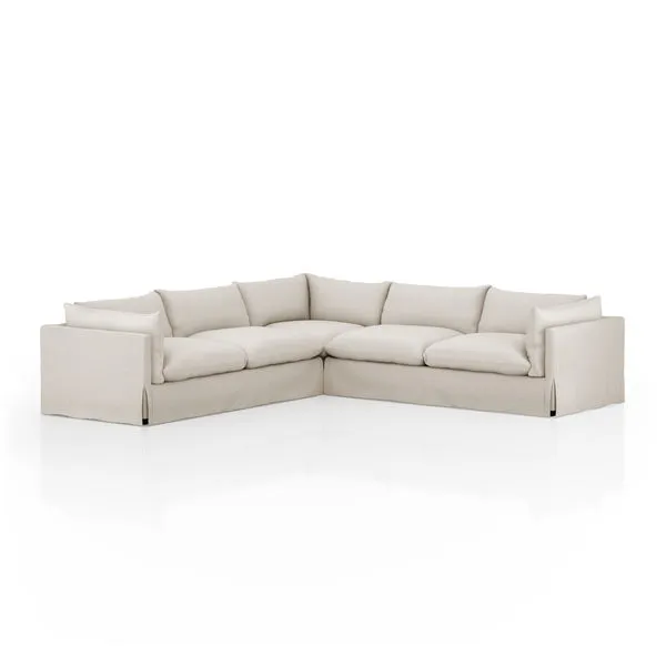 Product Image 1 for Habitat 3 Piece 122" Sectional from Four Hands