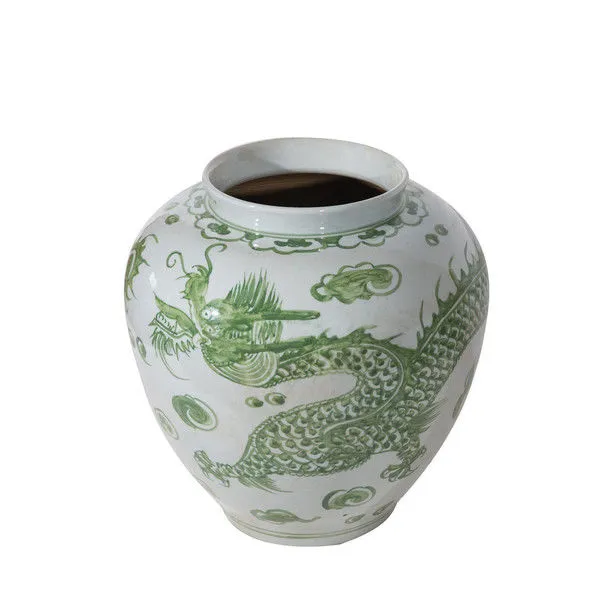 Product Image 1 for Mint Green Dragon Open Top Jar - Small from Legend of Asia