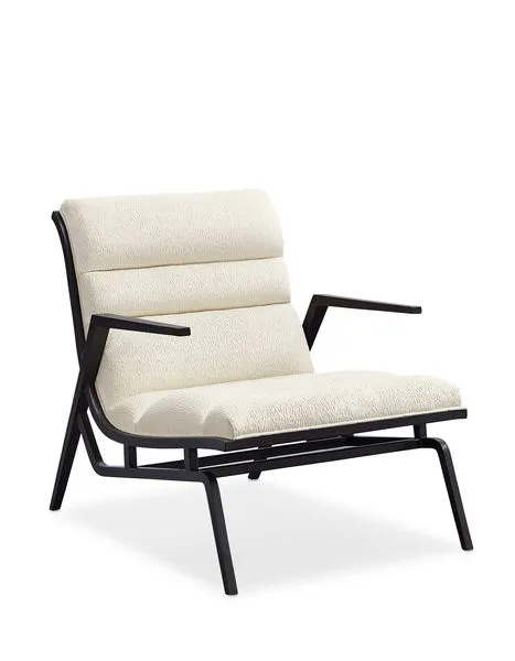 Product Image 1 for White Fabric Modern Rebar Accent Chair from Caracole