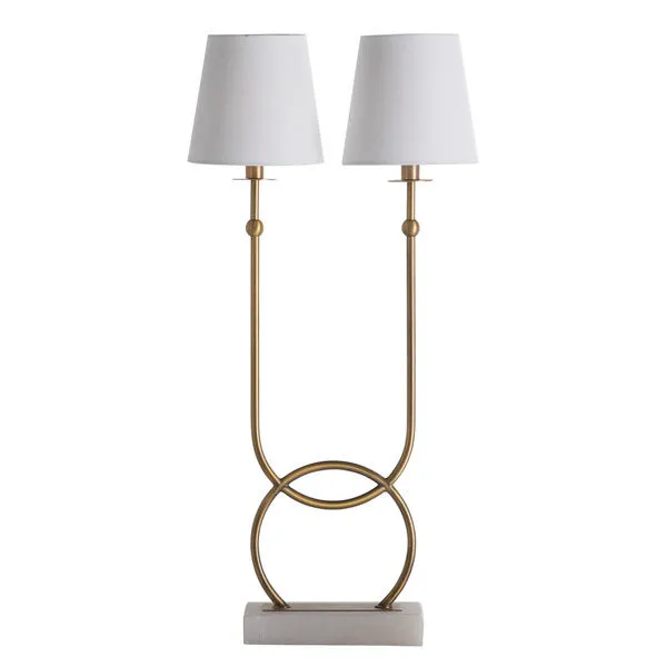 Product Image 1 for Mayfield Matte Brass Alabaster Table Lamp from Gabby
