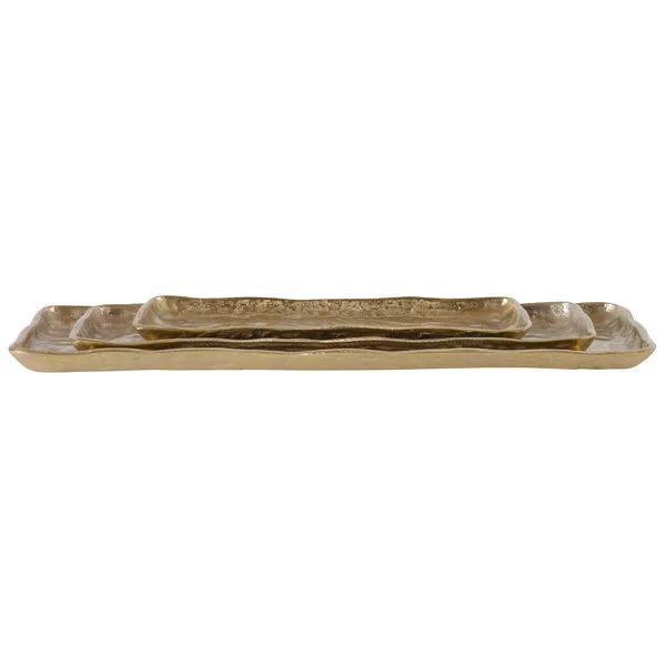 Product Image 1 for Artisan Antique Gold Trays, Set of 3 from Uttermost