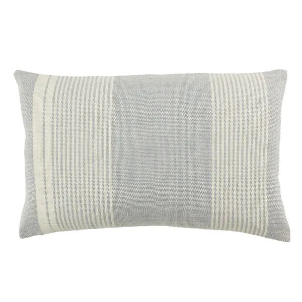 Product Image 1 for Carinda Indoor/ Outdoor Gray/ Ivory Striped Lumbar Pillow from Jaipur