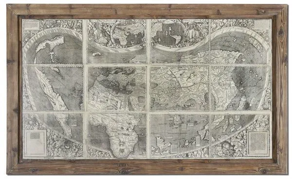 Product Image 1 for Uttermost Treasure Map Framed Art from Uttermost