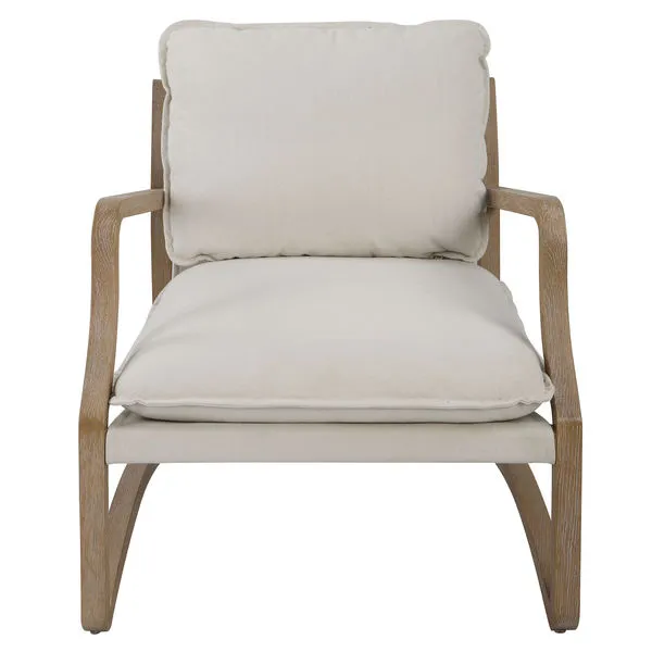 Product Image 1 for Melora Solid Oak Accent Chair from Uttermost