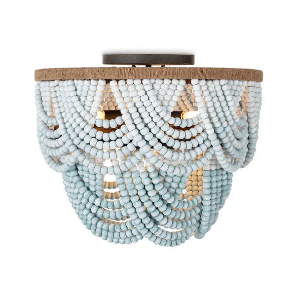 Product Image 1 for Ombre Wood Bead Flush Mount from Coastal Living
