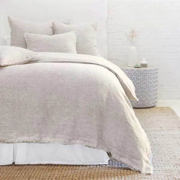 Product Image 1 for Logan Terra Cotta Linen King Duvet Cover from Pom Pom at Home