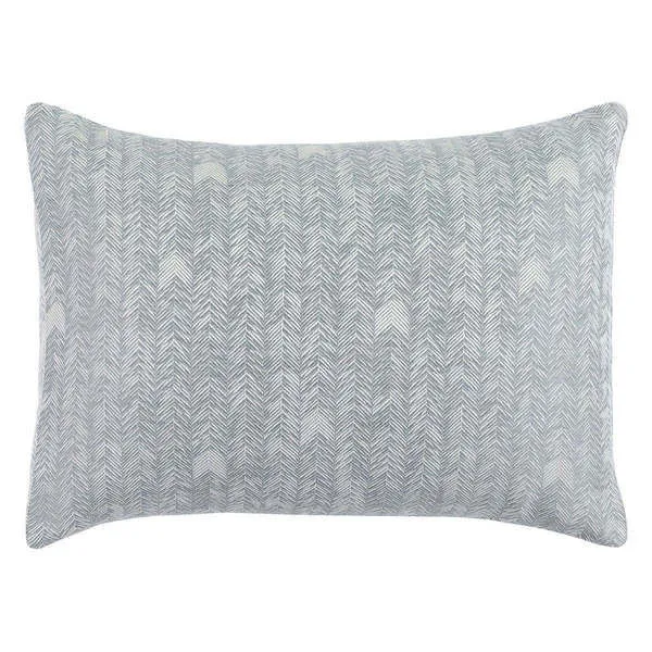 Product Image 1 for Lana 100% Cotton Gray Embroidered Sham from Classic Home Furnishings