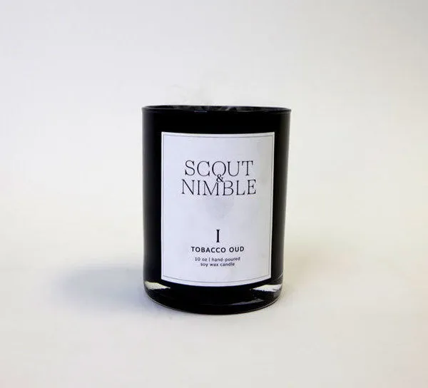 Product Image 1 for Scout & Nimble 10 oz. Black Frosted Tobacco Oud Candle from Paddywax