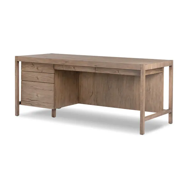 Product Image 1 for Suspension Rustic Grey Veneer Executive Desk from Four Hands