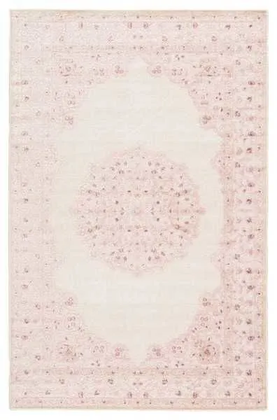 Product Image 14 for Malo Medallion Pink/ White Area Rug from Jaipur