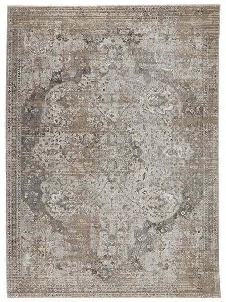 Product Image 2 for Vibe By Ginevra Medallion Gray/ Ivory Rug from Jaipur