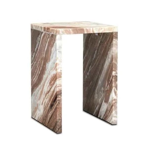 Product Image 1 for Ryan Brown Marble Accent Table from Currey & Company