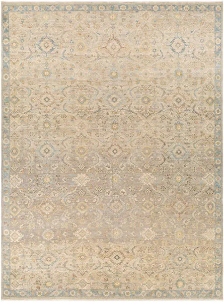 Product Image 1 for Anatolia Hand-Knotted Wool Denim / Light Beige Rug - 9' x 12' from Surya