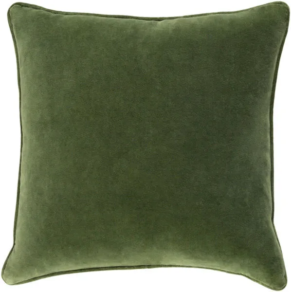 Product Image 2 for Safflower Green Velvet Pillow from Surya