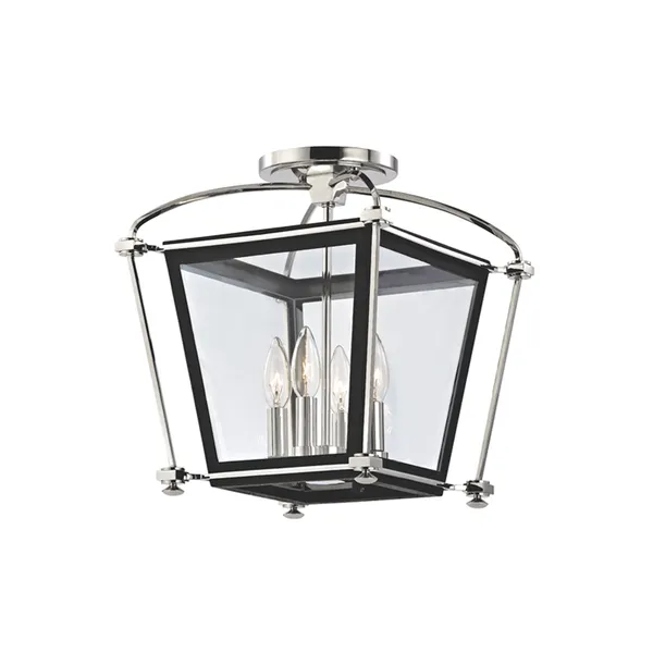 Product Image 1 for Hollis 4 Light Semi Flush from Hudson Valley