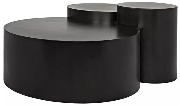 Product Image 2 for Ella Nesting Drum Coffee Table from Noir