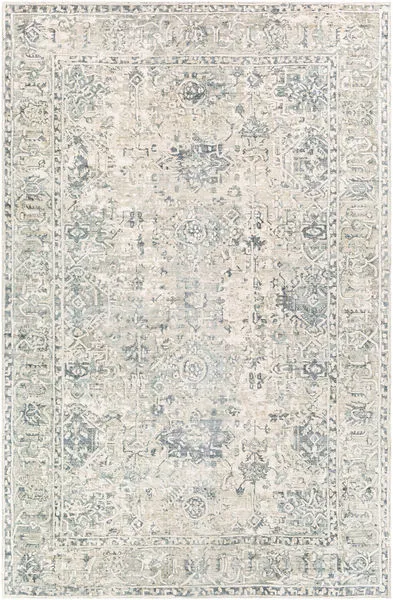 Product Image 1 for Jordan Hand-Knotted Deep Teal / Denim Rug - 4' x 6' from Surya