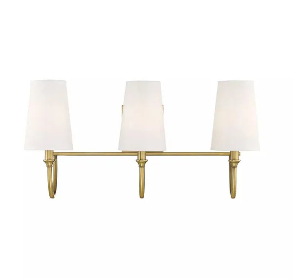 Product Image 2 for Cameron Warm Brass 3 Light Bath from Savoy House