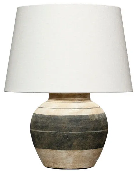 Product Image 1 for Bernard Beige & Dark Ceramic Table Lamp from Jamie Young