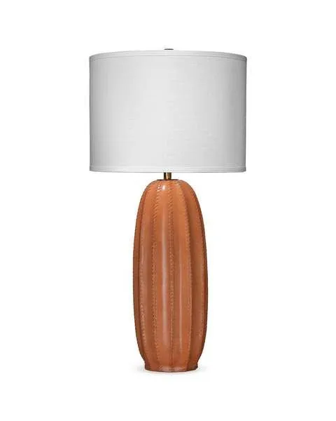 Product Image 1 for Beckham Leather Table Lamp from Jamie Young