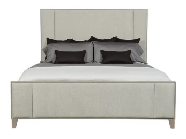Product Image 1 for Linea Upholstered Cerused Greige Panel Bed from Bernhardt Furniture