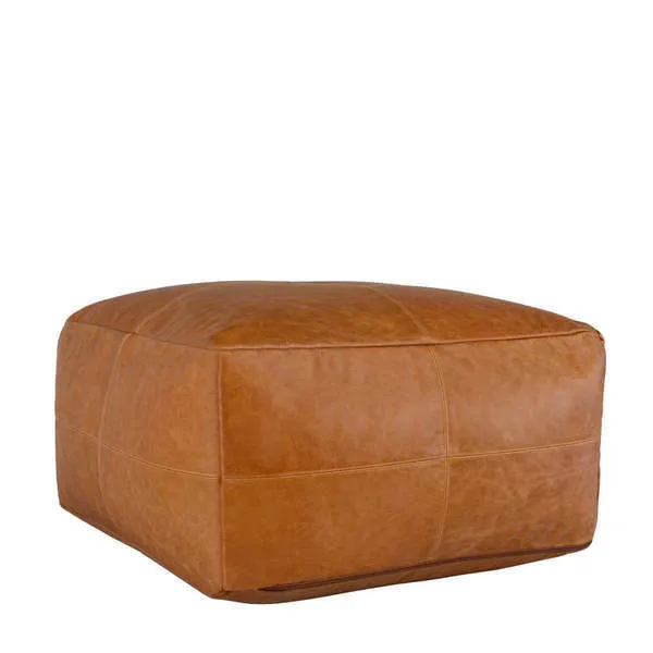 Product Image 1 for Cheyenne Leather Square Pouf from Classic Home Furnishings