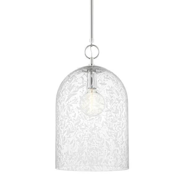 Product Image 1 for Belleville 1-Light Large Pendant - Polished Nickel from Hudson Valley