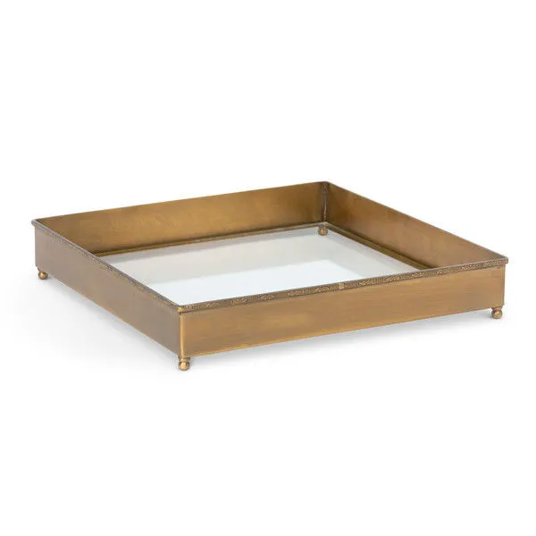 Product Image 2 for Brass and Glass Escritoire Tray from Park Hill Collection