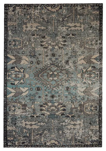 Product Image 2 for Ansilar Indoor/ Outdoor Medallion Blue/ Gray Rug from Jaipur