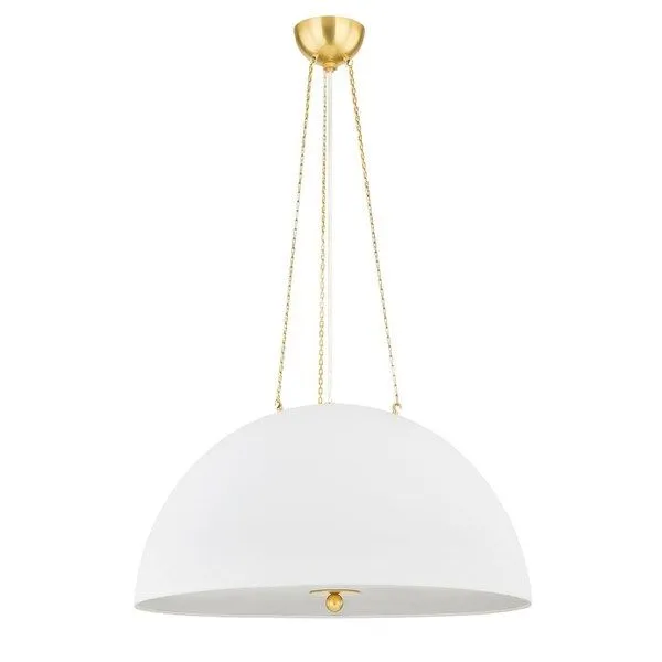 Product Image 1 for Chiswick 4-Light Aged Brass Pendant from Hudson Valley
