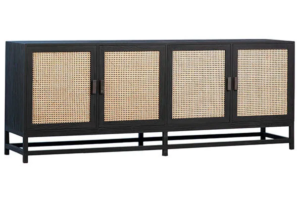 Product Image 1 for George Rattan Black Sideboard from Dovetail Furniture