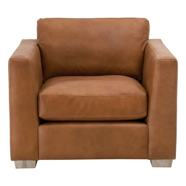 Product Image 1 for Hayden Taper Arm Whiskey Brown Oak Sofa Chair from Essentials for Living
