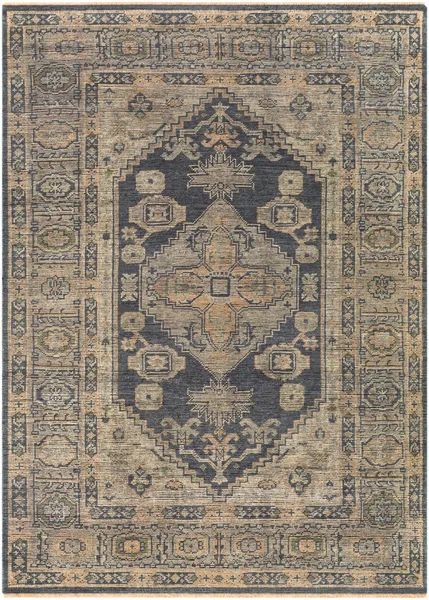 Product Image 2 for Reign Hand-Knotted Black / Tan Rug - 9' x 12' from Surya