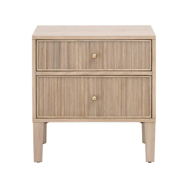 Product Image 1 for Highland 2-Drawer Natural Oak Nightstand from Essentials for Living